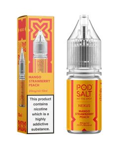 Pod Salt Nexus mango strawberry peach e-liquid 10ml