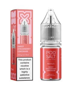 Pod Salt Nexus sweet strawberry lemonade e-liquid 10ml