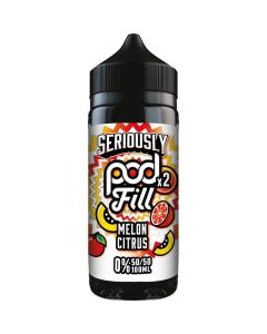 Seriously Pod Fill x2 melon citrus e-liquid 100ml