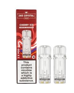 SKE Crystal Plus cherry ice pods 2 pack