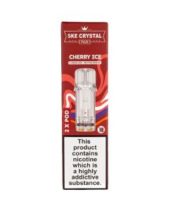 SKE Crystal Plus cherry ice pods 2 pack