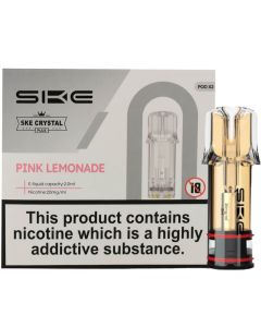 SKE Crystal Plus pink lemonade pods 2 pack