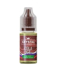 A SKE Crystal Salts cola ice flavoured 10ml e-liquid bottle on a white background.