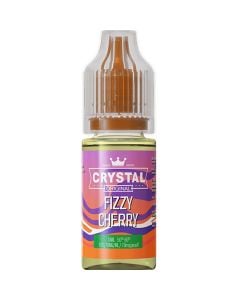 A SKE Crystal Salts fizzy cherry flavoured 10ml e-liquid bottle on a white background.