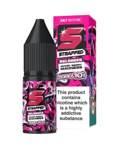 Strapped Reloaded salts mixed berry madness e-liquid 10ml