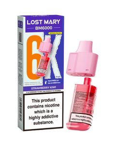 Strawberry kiwi Lost Mary BM6000 pod & refill 12ml