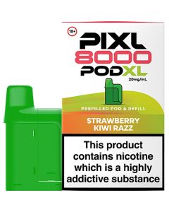 PIXL 8000 Pod XL strawberry kiwi razz pod & refill 12ml