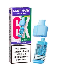 Triple berry Lost Mary BM6000 pod & refill 12ml