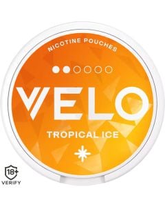 VELO mini tropical ice nicotine pouches 15 pack