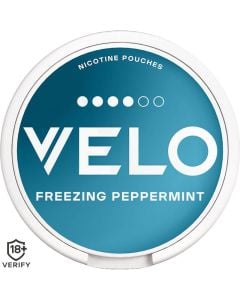 VELO slim freezing peppermint nicotine pouches 20 pack