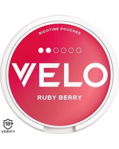 VELO slim ruby berry nicotine pouches 20 pack
