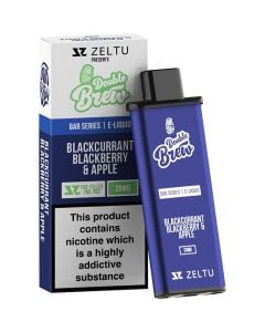 Zeltu X Double Brew blackcurrant blackberry & apple pod with the box in 20 mg/ml 