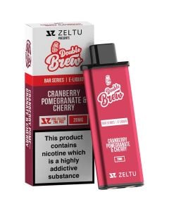 Zeltu X Double Brew Raspberry Strawberry Cherry pod with the box in 20 mg/ml 