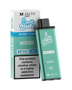 Zeltu X Double Brew menthol pod with the box in 20 mg/ml 