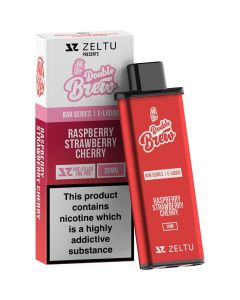 Zeltu Presents Double Brew raspberry strawberry cherry pod 20 mg/ml