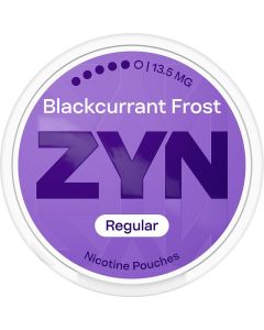 ZYN blackcurrant frost regular nicotine pouches 20 pack