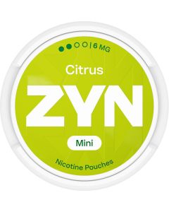 ZYN citrus mini nicotine pouches 20 pack