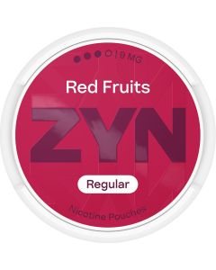 ZYN red fruits regular nicotine pouches 20 pack