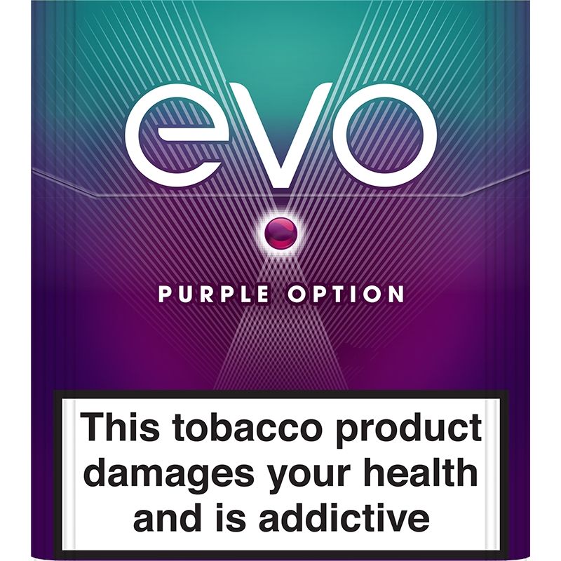 EVO purple option tobacco sticks 20 pack Free Delivery