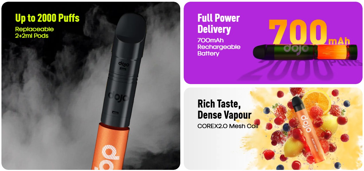 Vaporesso DOJO Blast 200 Go pod vape kit Vaporesso DOJO Blast 200 Go pod vape kit