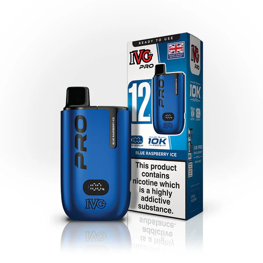 IVG Pro 12 Pod Vape Kit Blue Raspberry Ice