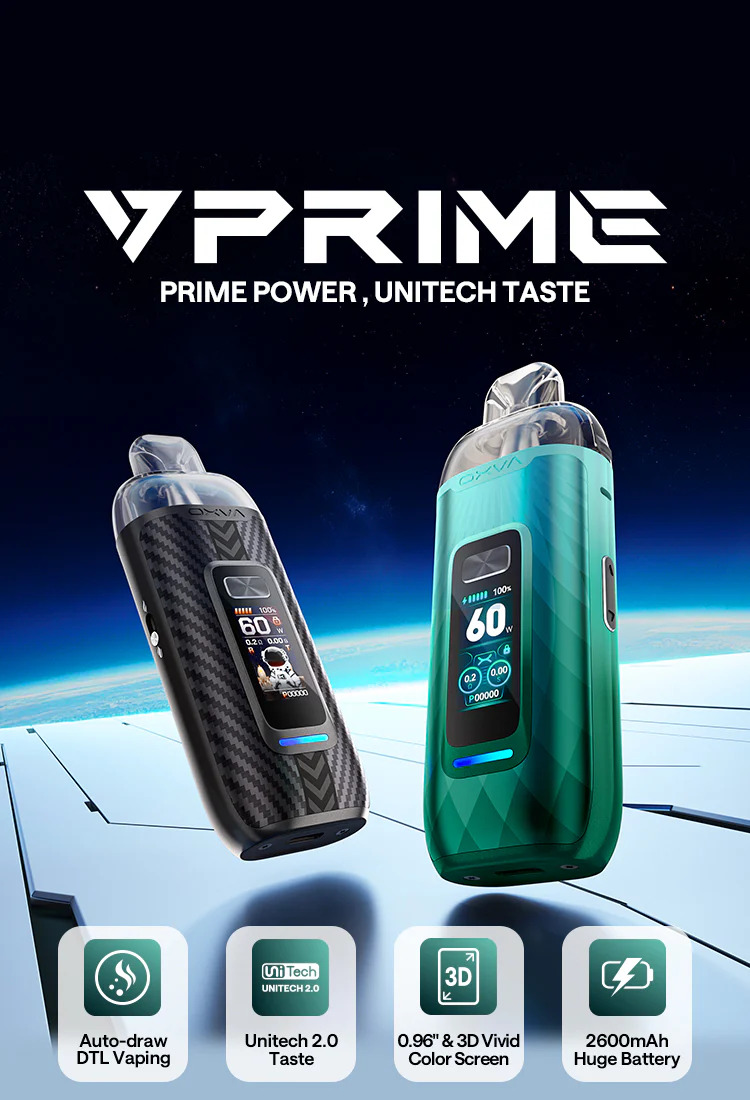 Features of the OXVA Vprime Pod Vape Kit