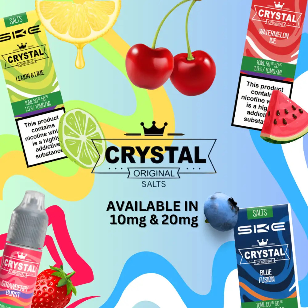 SKE Crystal nic salt e-liquids