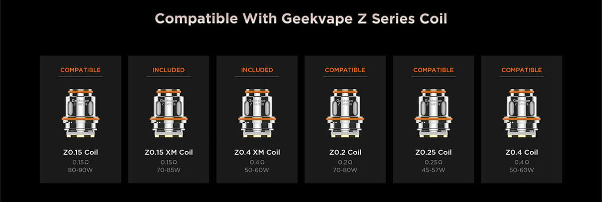 A Geekvape poster which shows the Aegis Legend 2 kits features and coils it’s compatible with.